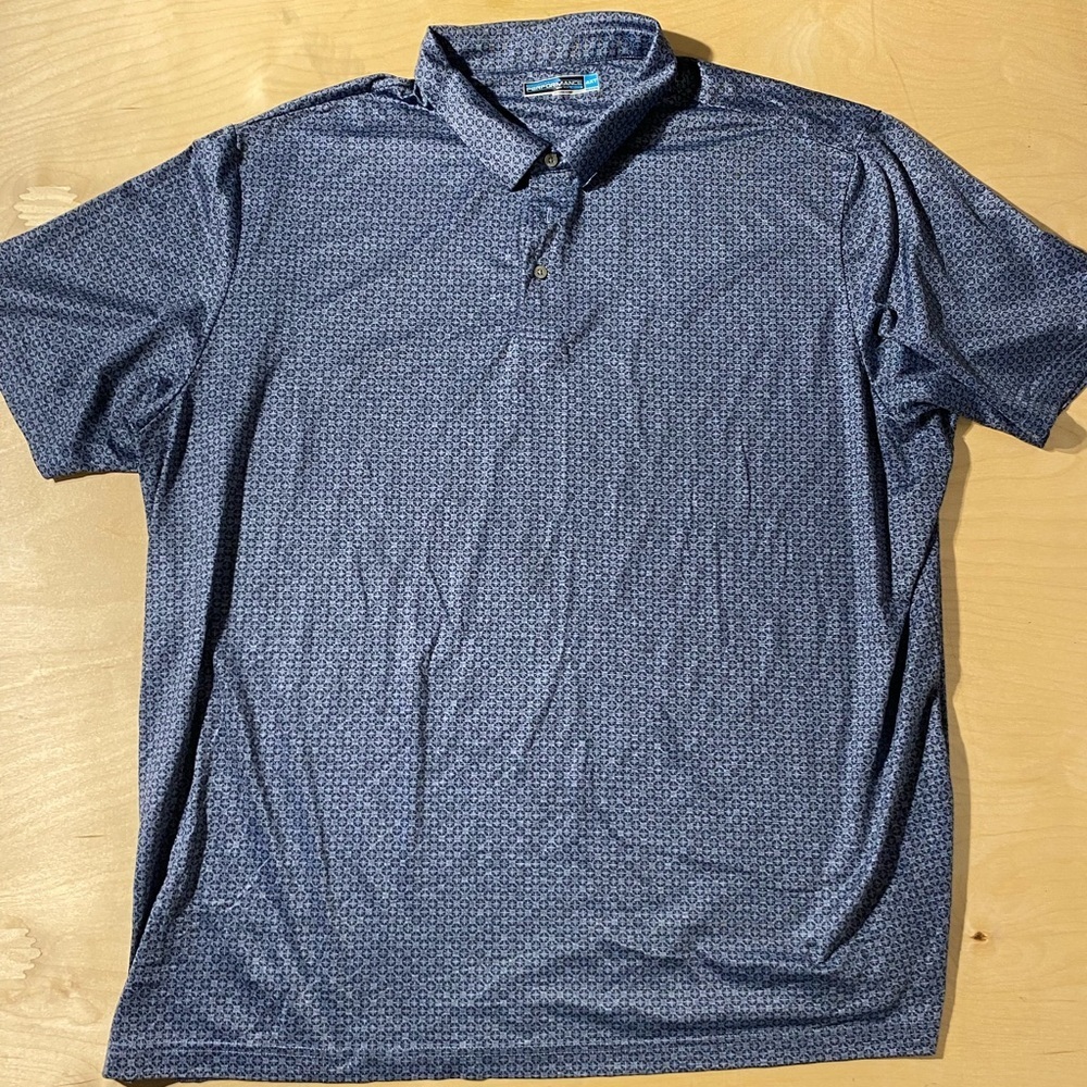 Rounftree & Yorke Men's Blue Polo Shirt 4XT (HT)